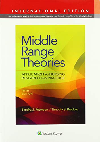 Book cover: "Middle Range Theories" 5th edition, for nursing application.