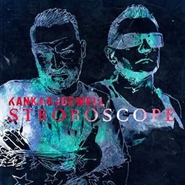 CD cover for Kanka Bodewell’s “Stroboscope” featuring two men in blue tones.