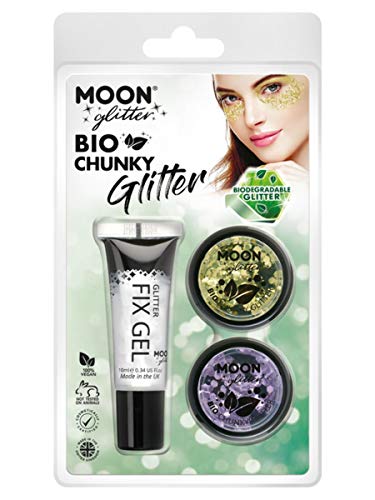 Smiffys Moon Glitter Bio Chunky Glitter,
