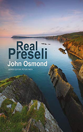 Book cover: "Real Preseli" with coastal landscape photography.