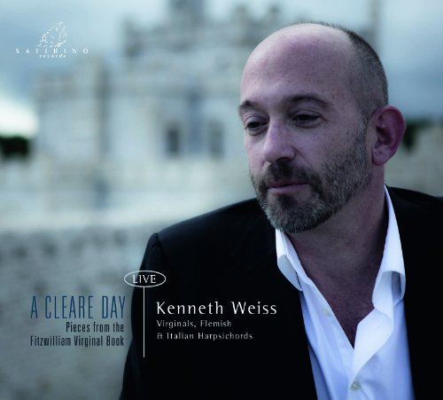 CD cover featuring portrait of harpsichordist Kenneth Weiss, castle backdrop.