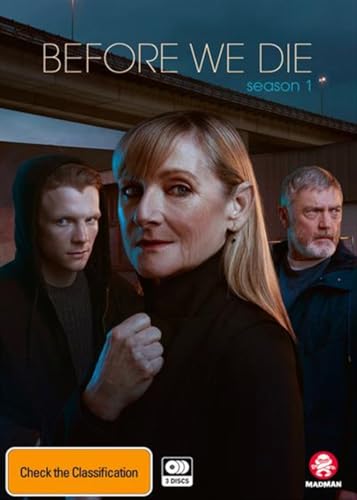 DVD cover for "Before We Die - Season 1" featuring three people.