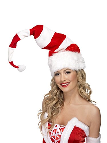 Smiffys Striped Santa Hat