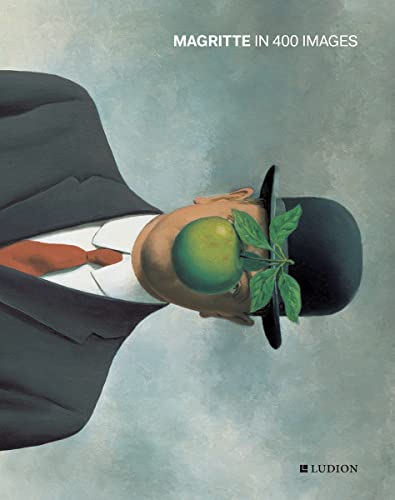 Book cover featuring Magritte's painting of a man in a bowler hat with an apple.