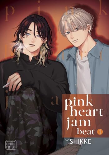 Pink and white music album cover with heart and possibly rhythmic design elements.