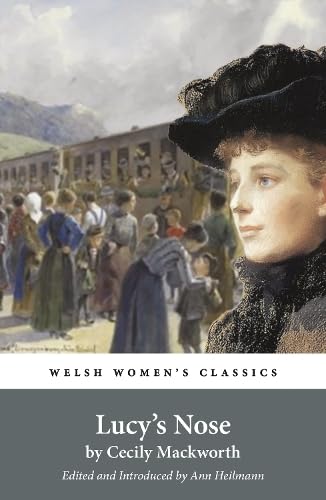 Book cover: "Lucy's Nose" with a portrait of a woman in a hat.