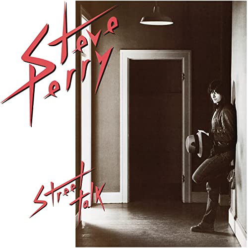 CD cover for Steve Perry’s “Street Talk” featuring a man by a doorway.