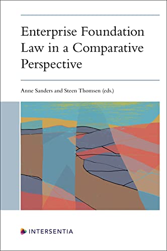 Book cover: "Enterprise Foundation Law" with abstract colorful design.