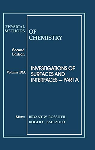Physical Methods of Chemistry: v.9