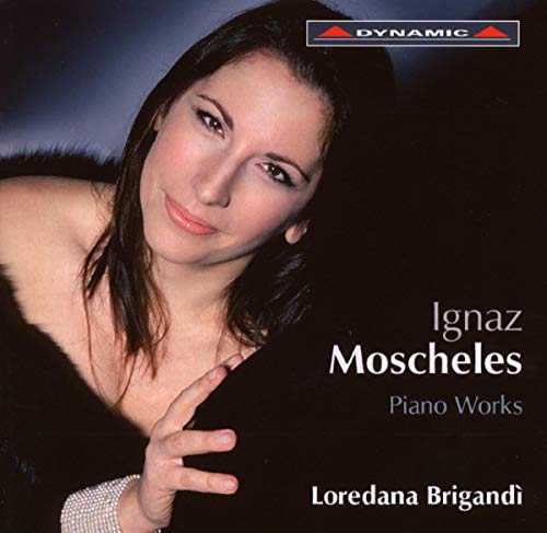 CD cover featuring a portrait of pianist Loredana Brigandi and text.