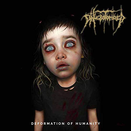 CD cover: unsettling portrait of a young girl with intense eyes.
