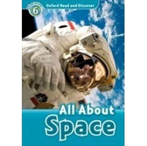 Book cover: astronaut in space, titled "All About Space".