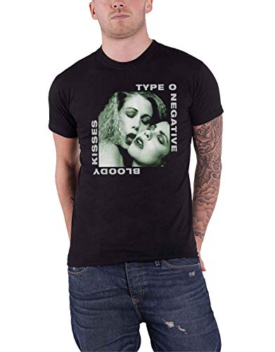 Type O Negative T Shirt Bloody Kisses Band Logo New Official Mens Black