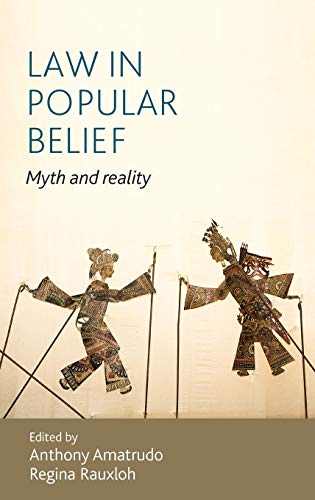 Book cover: "Law in Popular Belief" with shadow puppet imagery.