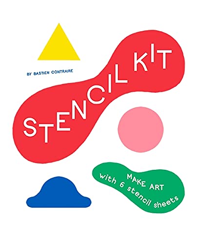 Laurence King Stencil Kit: Blue Smile, Red Apple, Yellow Snake...
