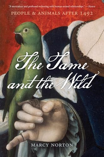 Book cover depicting a hand holding a green parrot, historical painting style.