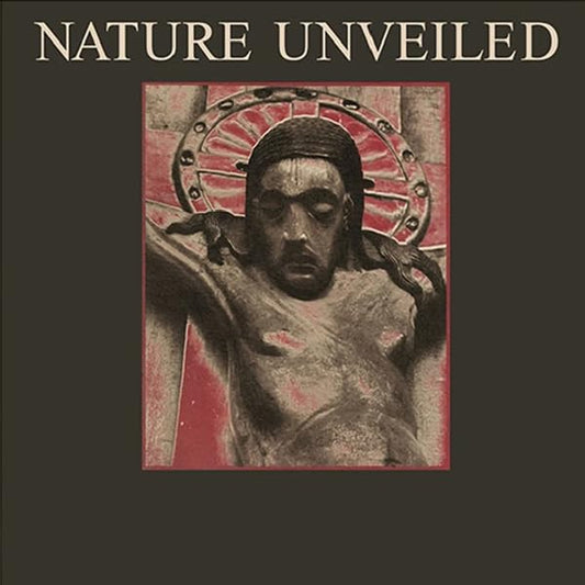 Album cover with the text Nature Unveiled above a stylized image of a crucifix.