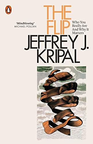 Book cover for The Flip by Jeffrey J. Kripal with a spiraling ribbon illustration.