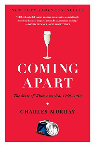 Red book cover with title "Coming Apart" and images of a wine glass and beer can.