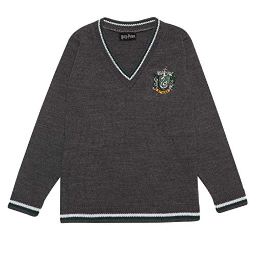 Harry Potter - House Slytherin Replica (Unisex Kids Knitted Jumper) 11-12 Years