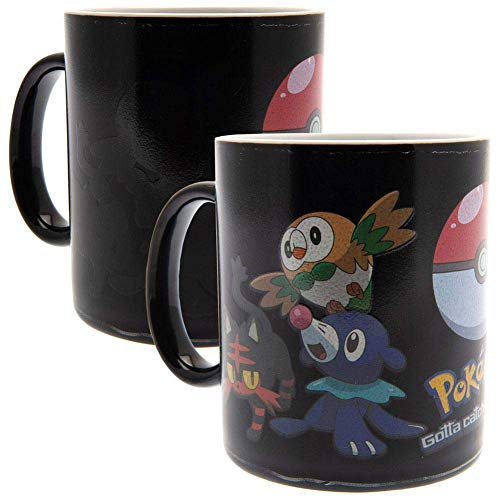 Gb Eye Ltd, Pokemon, Catch Them All, Heat Changing Mug, Wood, Various, 15 X 10 X 9 Cm