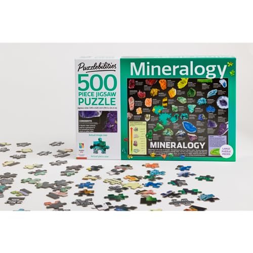 Puzzlebilities 500-Piece Jigsaw Puzzles for Children - Home Learning Educational Jigsaw (Mineralogy) [Paperback] [2023]