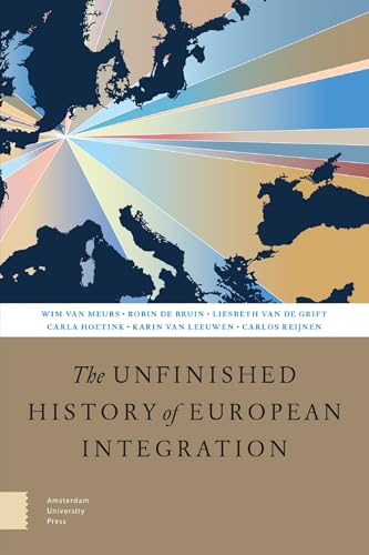 Book cover: “The Unfinished History of European Integration,” with a map.
