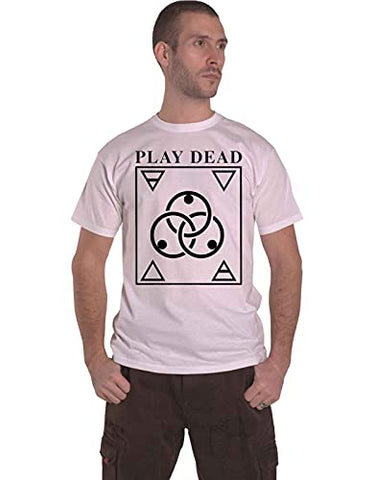 Play Dead T Shirt Logo Official Mens White L