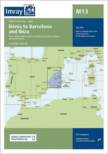 Imray Chart M13: Dénia to Barcelona and Ibiza (M Charts)
