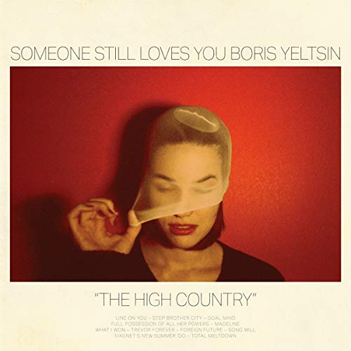 Album cover featuring a person with a translucent plastic wrap over their face.
