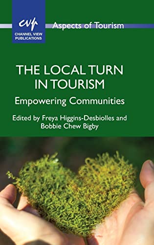 Book cover: “The Local Turn in Tourism,” with hands holding moss.
