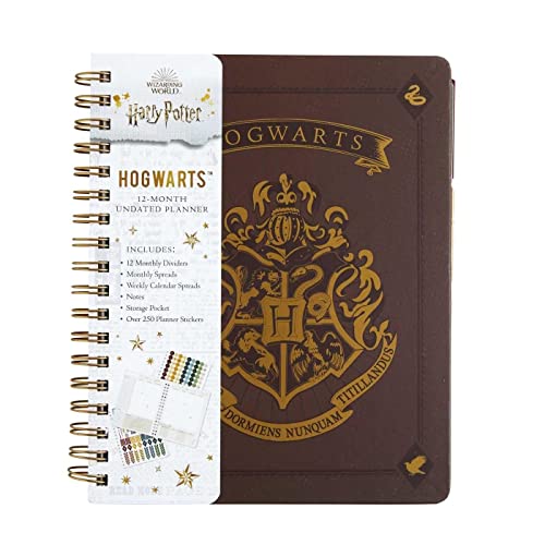 Harry Potter: 12-Month Undated Planner: (Harry Potter School Planner School, Harry Potter Gift, Harry Potter Stationery, Undated Planner)