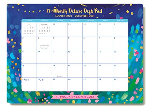 High Note 2021 Desk Pad Calendar Planner, Mindfulness 17-Month Desk Pad Planner, August 2020 - December 2021, 18.75\" x 13.75\"