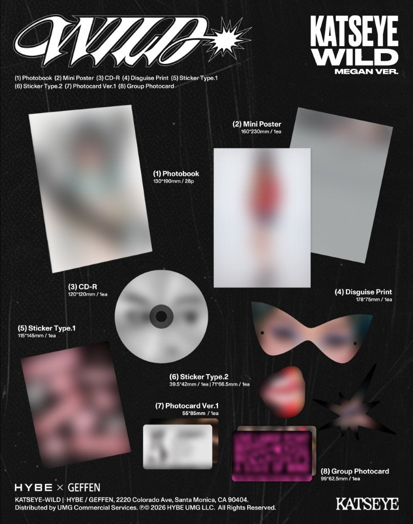 KATSEYE - WILD (Megan Ver.) [CD]
