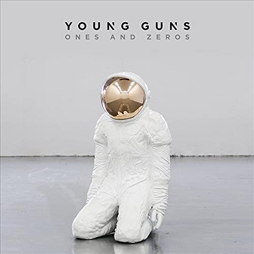 “Young Guns - Ones and Zeros” CD cover with astronaut in spacesuit.