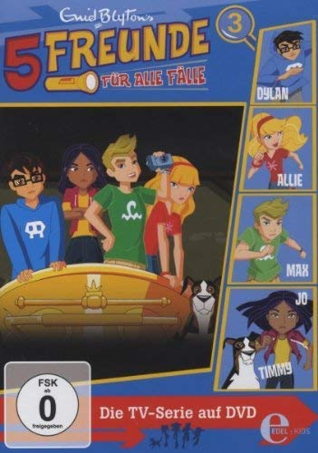 DVD cover featuring five animated children and two dogs with a yellow barrel.