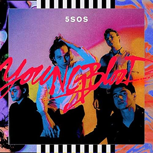 5 Seconds of Summer “Youngblood” CD cover with band members pictured.