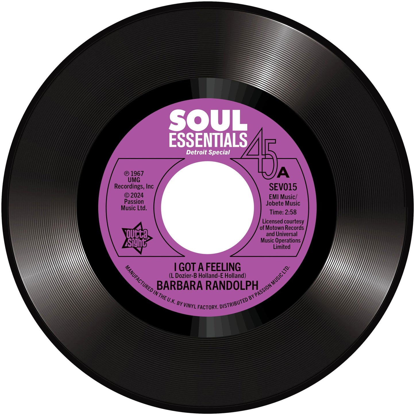Barbara Randolph - I Got A Feeling / My Love Is Y [VINYL]