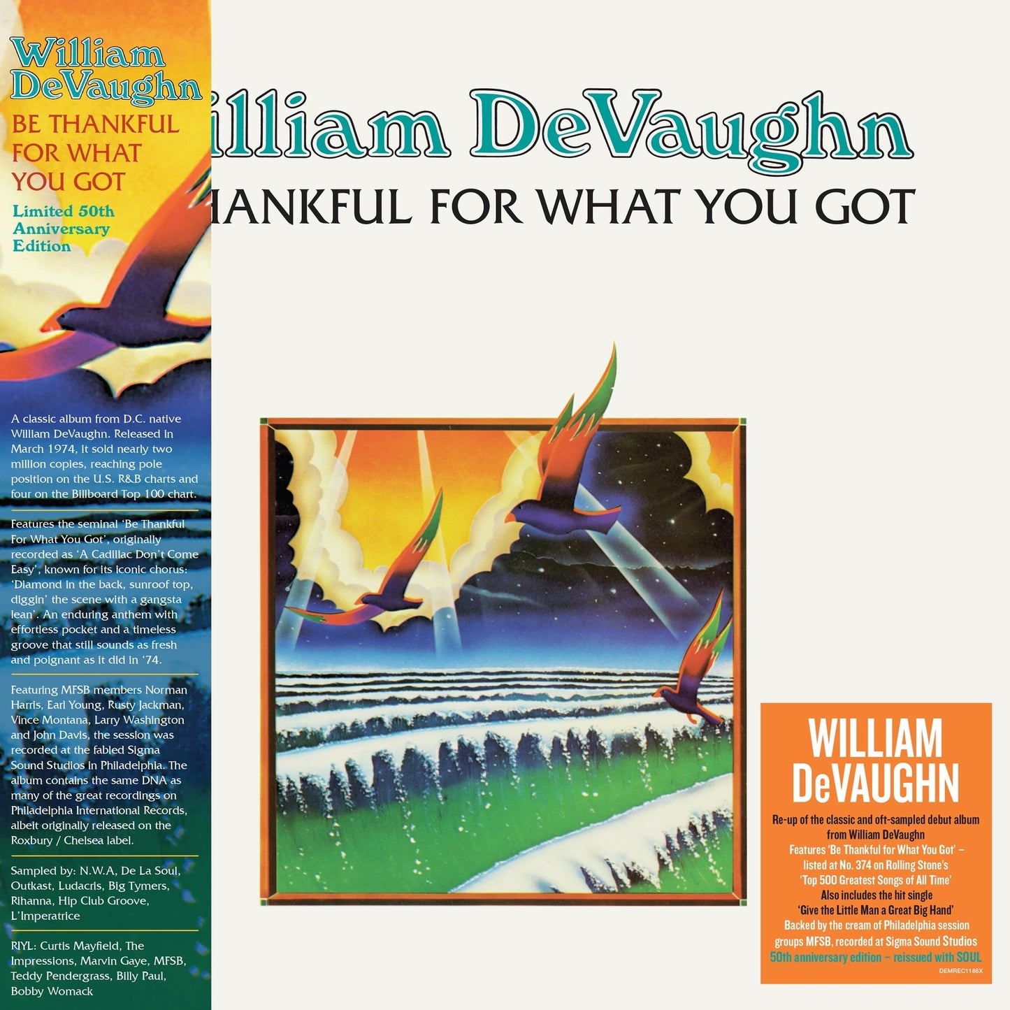 William Devaugn - Be Thankful For What You Got (50th Anniversary Edition) V2 [VINYL]