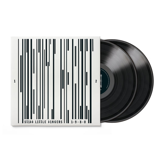 Nobodys Heroes" vinyl record with barcode design and two black discs.