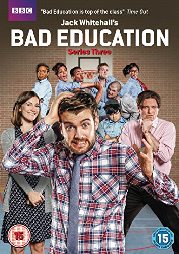 DVD cover for “Bad Education” series three, featuring a cast of characters.