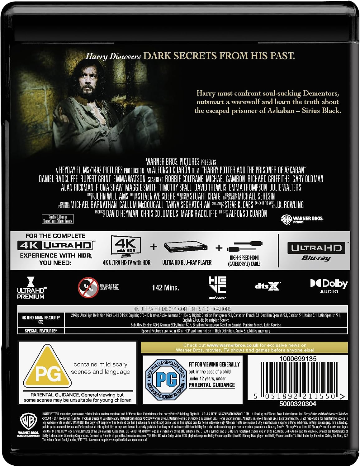 Harry Potter and the Prisoner of Azkaban [4K UHD] [Blu-ray]