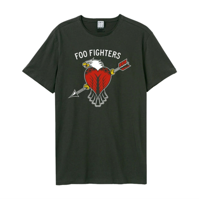 Foo Fighters Eagle Tattoo Amplified Vintage Charcoal Large T Shirt