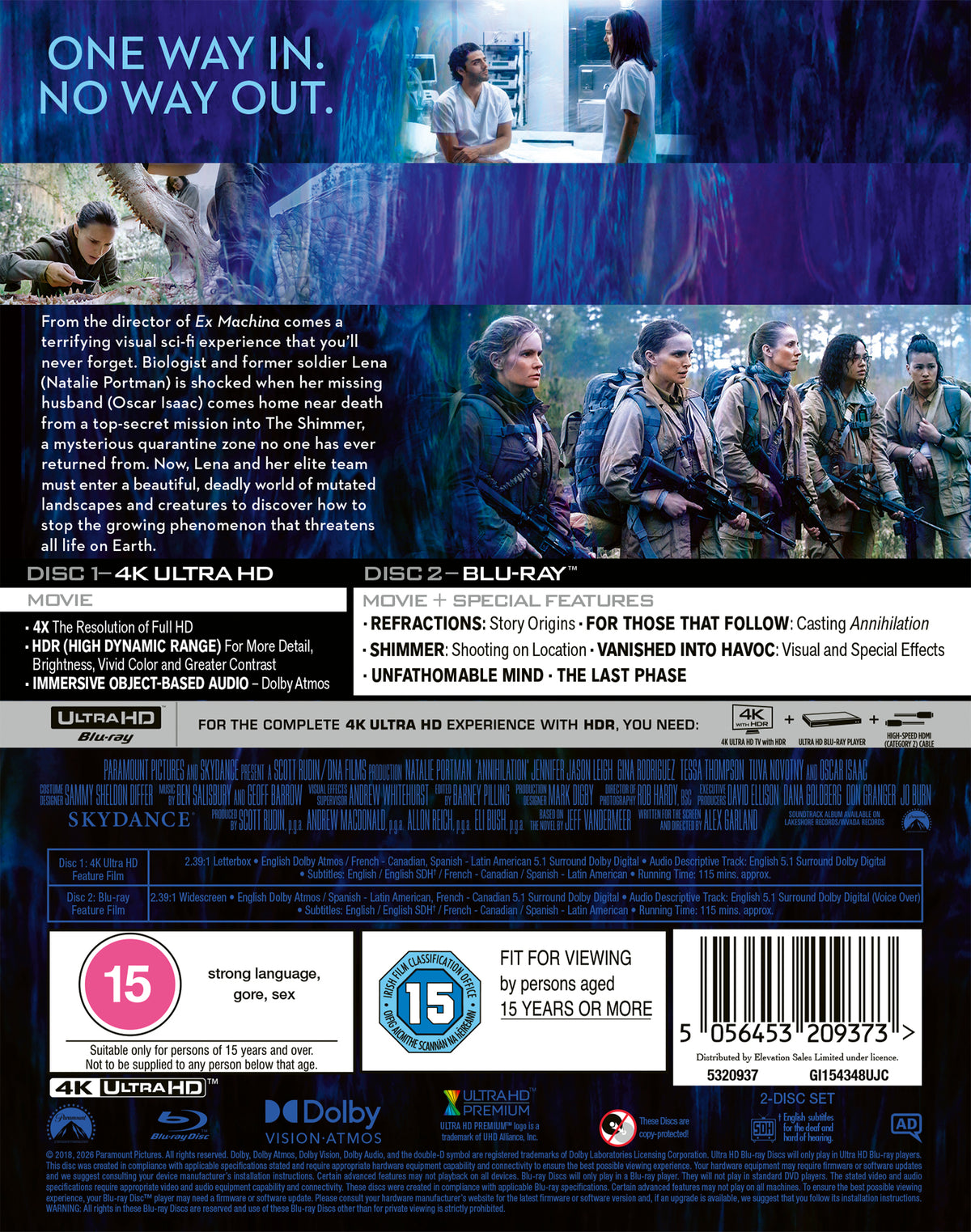Annihilation SteelBook [Blu-ray]