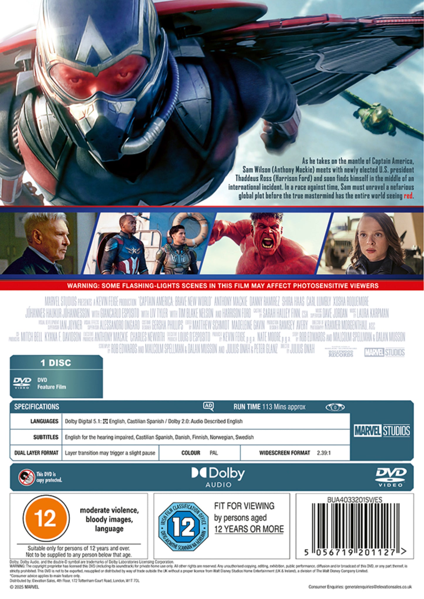 Marvels Captain America: Brave New World [DVD]