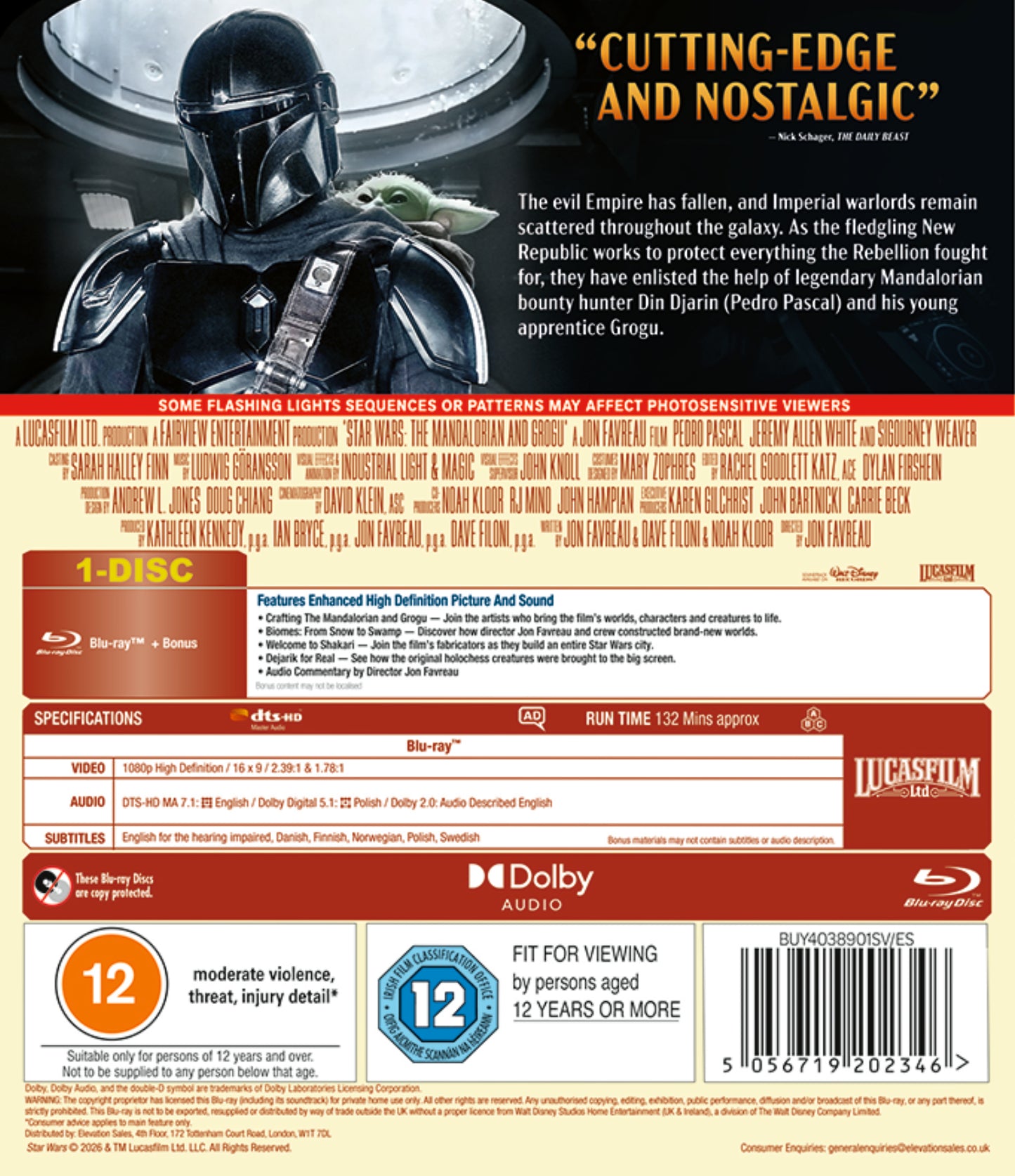 Star Wars: The Mandalorian and Grogu [Blu-ray]