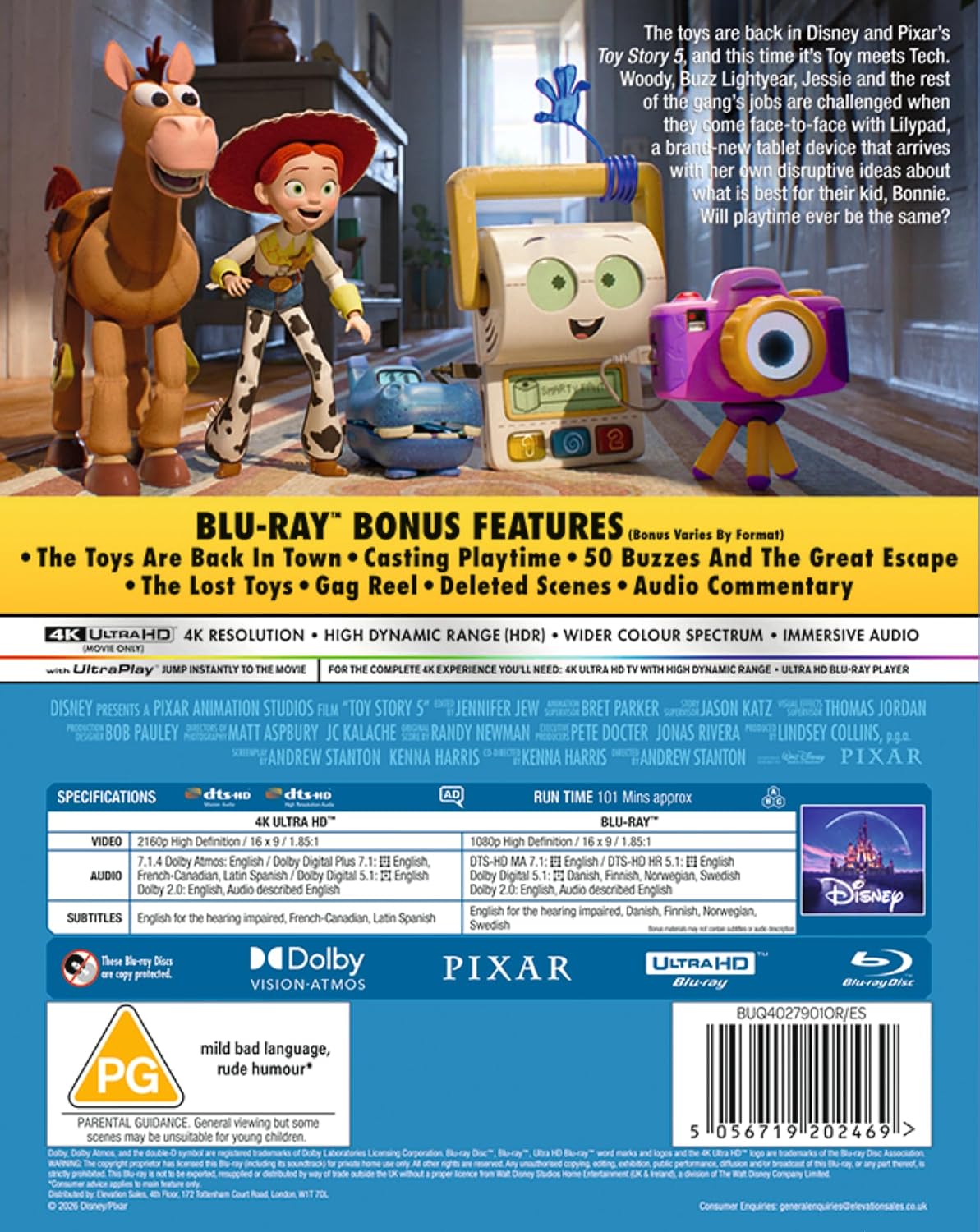 Disney Pixar's Toy Story 5 UHD [Blu-ray]