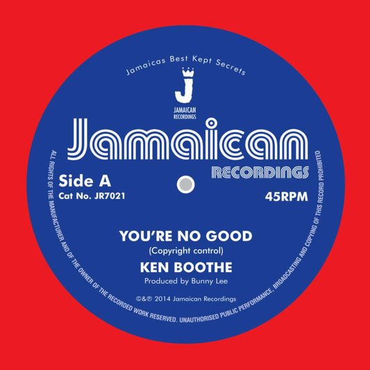 Ken Boothe - Youre No Good / Out Of Order D [VINYL]