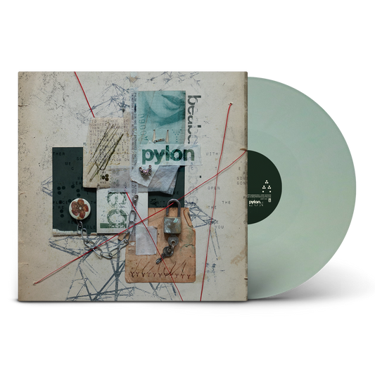 Beabadoobee’s “Pylon” vinyl record with sea foam green disc and collage cover.