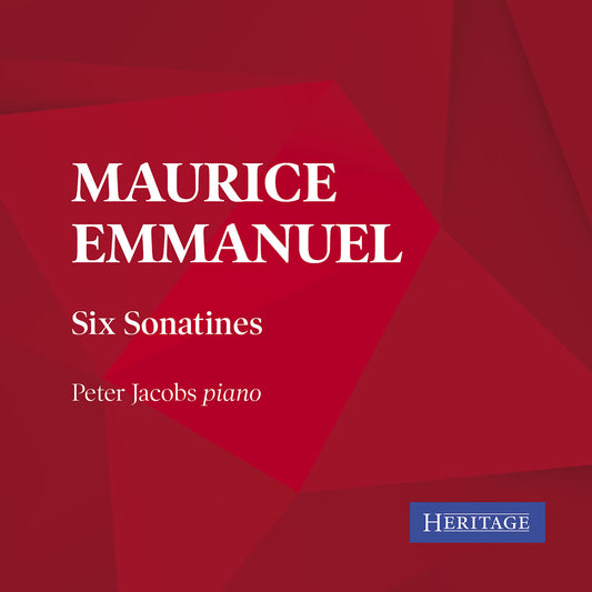 Peter Jacobs - Peter Jacobs - Emmanuel - Six Sonatines [cd] [CD]
